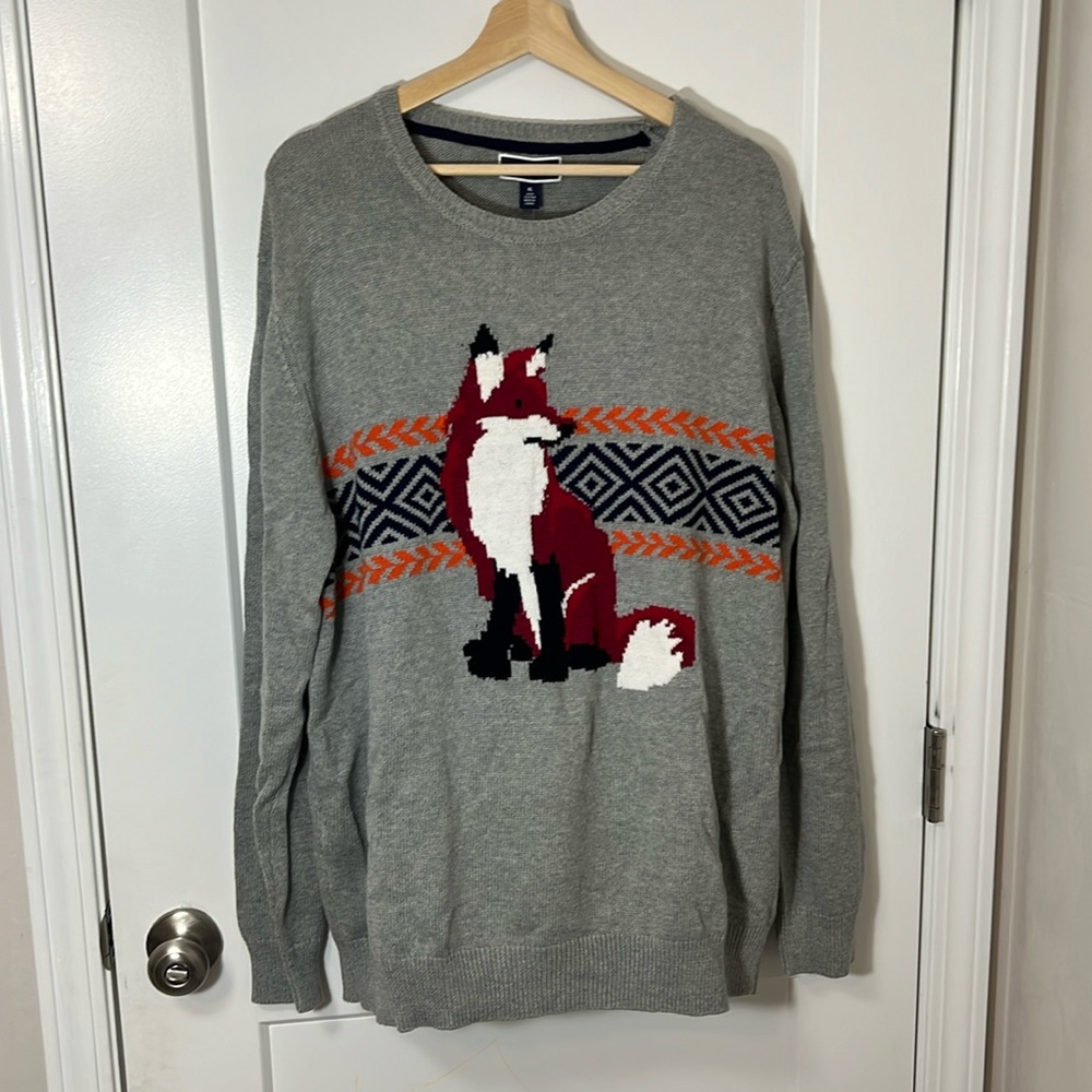 Grey Club Room Sweater